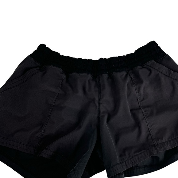 Lululemon Black Running Shorts Pockets Elastic Waistband - Picture 1 of 9